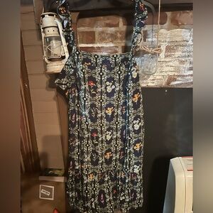 Boho ruffle sleeve floral summer dress size 2x